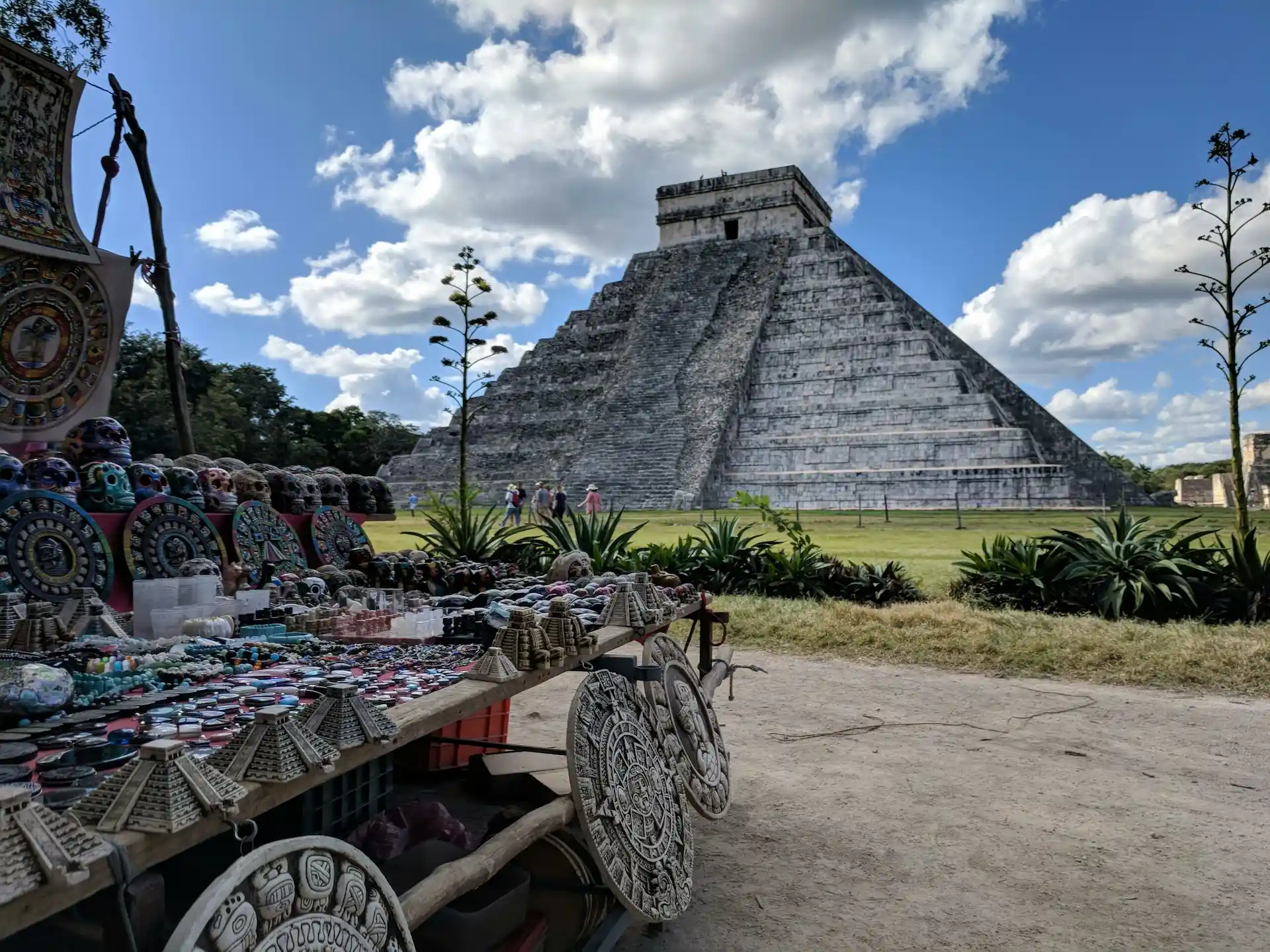 Mayan pyramid at Tulum archaeological site