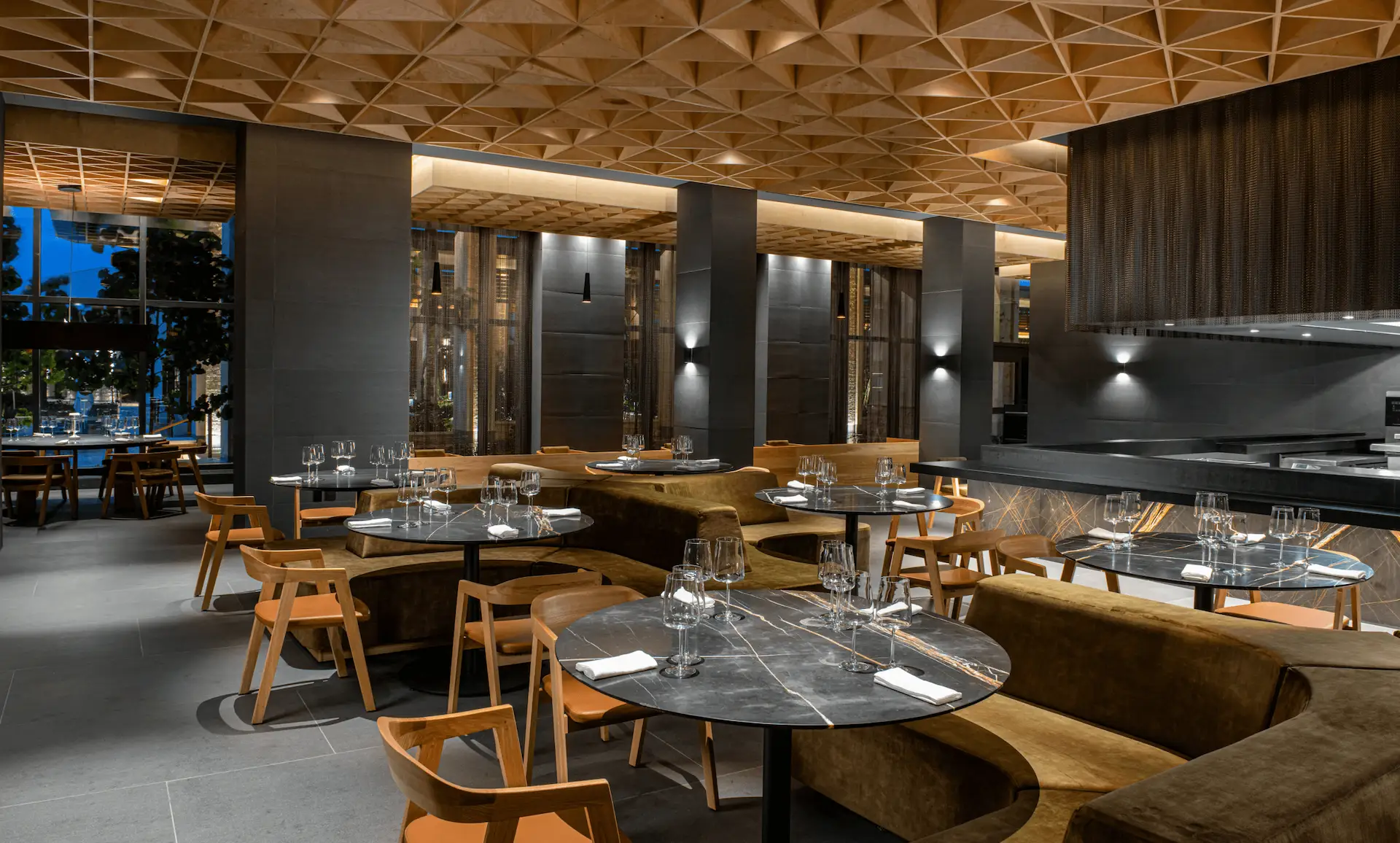 Thumbnail of the interior of Autor restaurant at Conrad Tulum Riviera Maya, featuring modern design and wooden accents