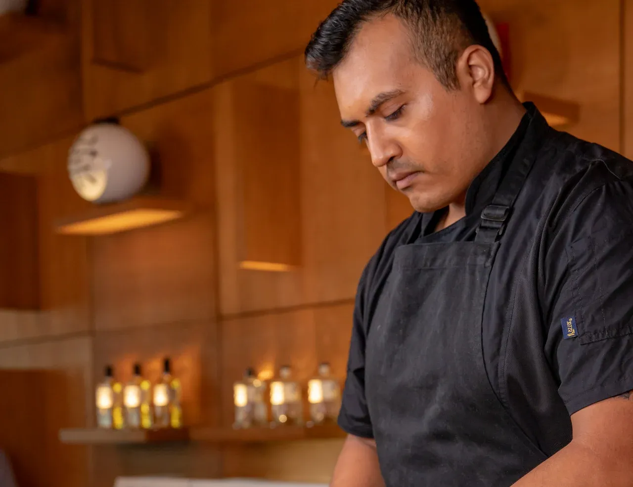 Chef Omar Quiroz at Ukai restaurant in Conrad Tulum Riviera Maya hotel