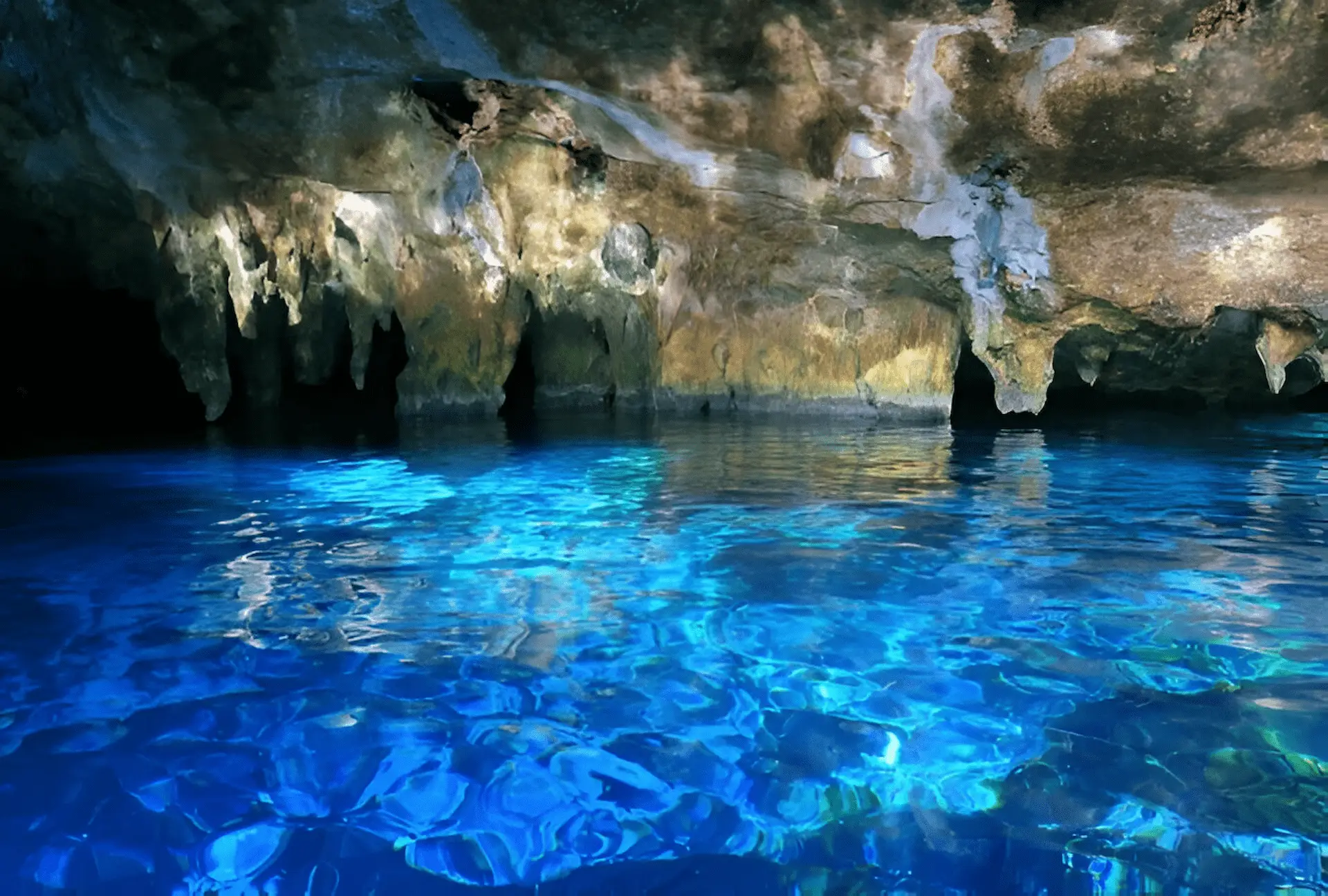 Cenote in Tulum featuring stunning turquoise waters and natural rock formations